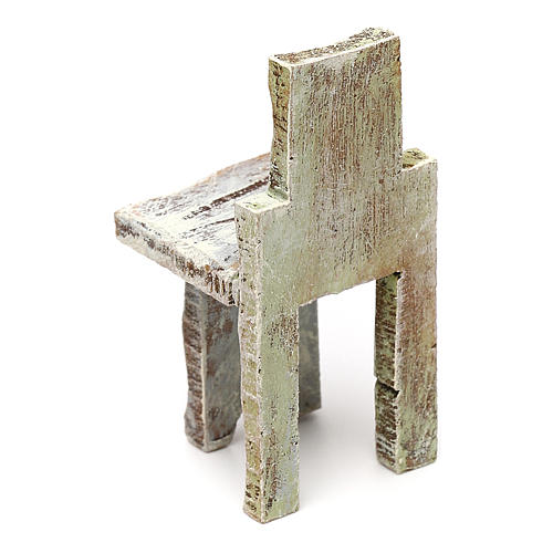 Krzesło proste szopka 10 cm akcesorium 5x3x3 cm 3