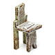Cadeira simples 5x3x3 cm para presépio com figuras de 10 cm de altura média s1