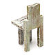 Cadeira simples 5x3x3 cm para presépio com figuras de 10 cm de altura média s3