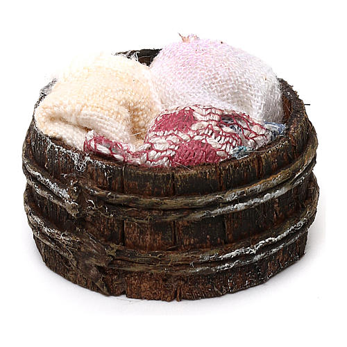 Miniature bread basket, 10 cm nativity accessory 2x3x3 cm 1