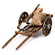 Wooden cart with bricks, 8 cm Neapolitan nativity scene accessory s2