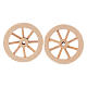 Dos ruedas de madera 3,5 cm s1