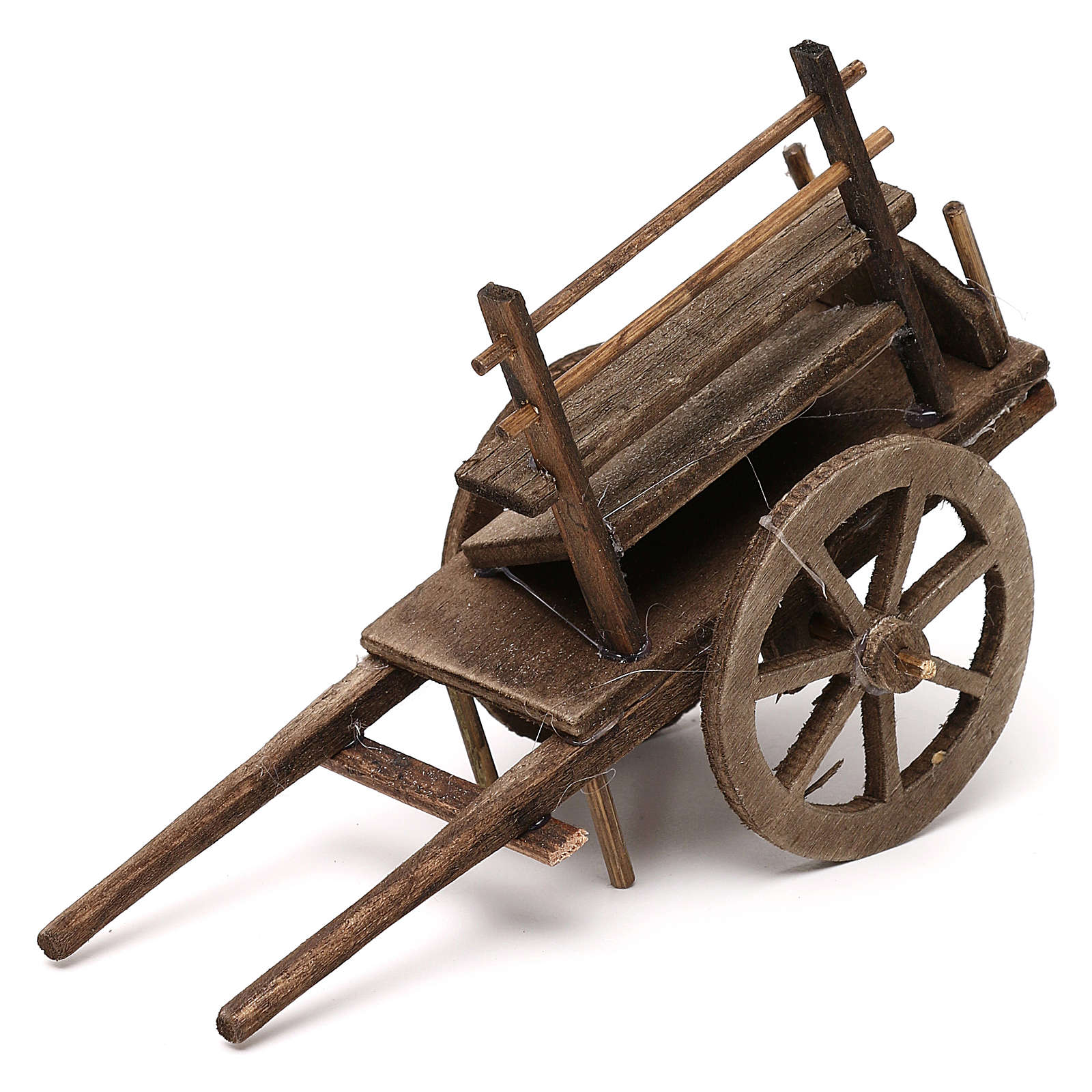 wooden push cart