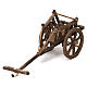 Carrinho para forragem em madeira para presépio napolitano com figuras de 12 cm de altura média s1