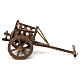 Carrinho para forragem em madeira para presépio napolitano com figuras de 12 cm de altura média s3