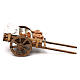 Wooden cart with jars, 8 cm Neapolitan nativity s3