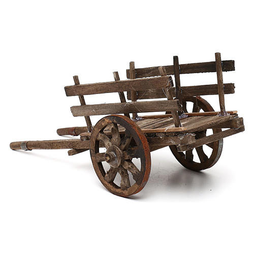 Wooden cart for Neapolitan Nativity Scene 14 cm 3