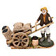 Man with coal cart 8 cm for Neapolitan Nativity Scene s1