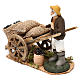 Man with coal cart 8 cm for Neapolitan Nativity Scene s4
