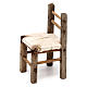 Set 3 chaises en bois 10-12-14 cm crèche napolitaine s4