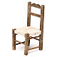 Set 3 sedie in legno 10/12/14 cm presepe napoletano s2
