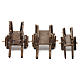 Three wooden carts for Neapolitan Nativity Scene 4/6 cm s1