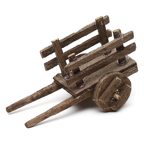 Zestaw wózki z drewna trzy modele szopka neapolitańska 4/6 cm 2