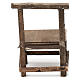 Banco in legno presepe napoletano cm 10 s3