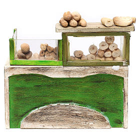Bakery counter with bread for Neapolitan Nativity Scene 18/22 cm