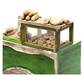 Bancone panetteria con pane presepe napoletano 18/22 cm