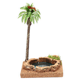 Palm with oasis, for 8-10 cm nativity