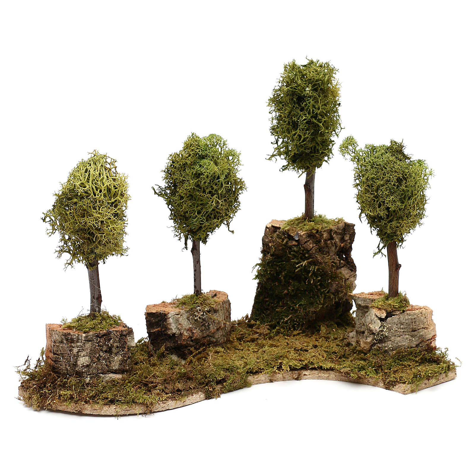 Bosque De Arvores Para Presepio Com Figuras De 8 Cm De Venda Online Na Holyart
