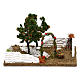 Garden with orange trees and arch, 8 cm nativity s1