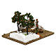 Garden with orange trees and arch, 8 cm nativity s2