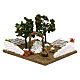 Garden with orange trees and arch, 8 cm nativity s3