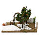 Garden with orange trees and arch, 8 cm nativity s4
