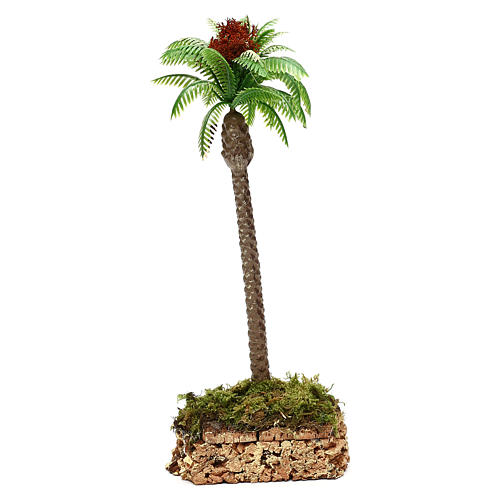 Palm tree with cork base real height 20 cm 2