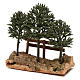 Miniature trees on rock with fence, for 8 cm nativity s2