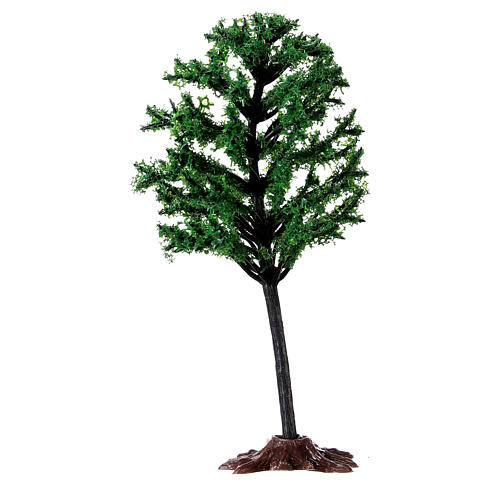 Miniature tree for nativity in PVC, real h 15 cm 3