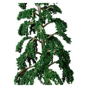 Grüner Baum mit hängenden Ästen für DIY-Krippe, reale Höhe 15 cm