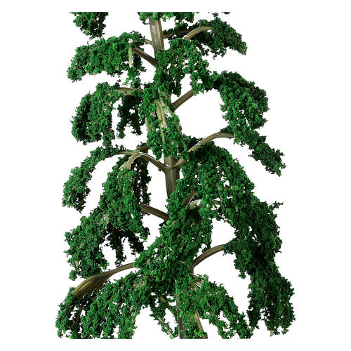 Grüner Baum mit hängenden Ästen für DIY-Krippe, reale Höhe 15 cm 2