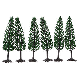 Mech, porosty, krzewy, podłoża: Drzewo zielone do szopki h rzeczywista 16 cm Mech, porosty, krzewy, podłoża: Drzewo zielone do szopki h rzeczywista 16 cm