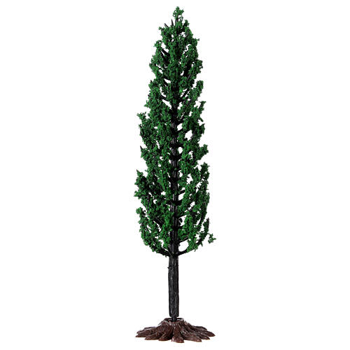 Árvore verde para presépio altura real 16 cm 1