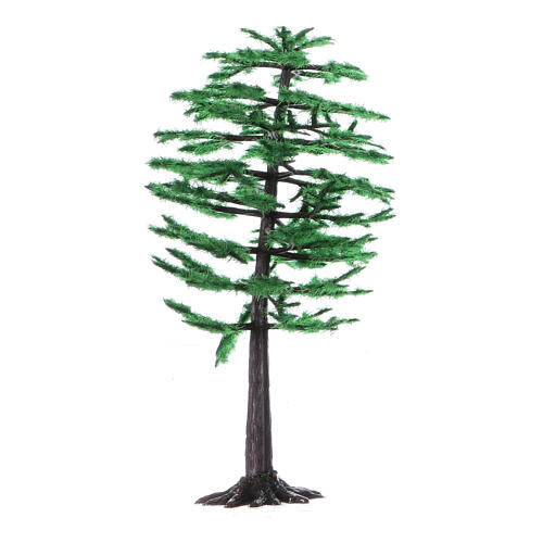 Pine tree figurine for nativity, real h 15 cm 1