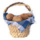 Basket with bread for DIY Nativity scene real height 4 cm s1