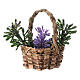 Basket with lavender for DIY Nativity scene real height 5 cm s2