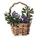 Lavender basket for DIY nativity, real h 5 cm s1