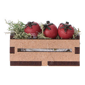 Tomaten in Kiste für DIY-Krippe, 5x5x5 cm