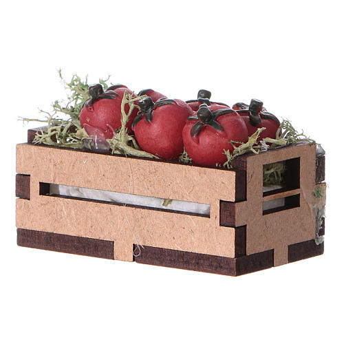 Tomaten in Kiste für DIY-Krippe, 5x5x5 cm 2