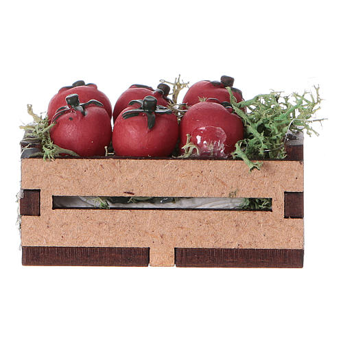 Tomaten in Kiste für DIY-Krippe, 5x5x5 cm 3