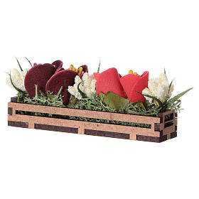 Moss, Trees, Palm trees, Floorings: Flower box in wood 5x10x5 cm