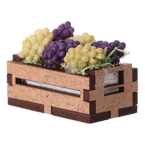 Weintrauben in Kiste für DIY-Krippe, 5x5x5 cm 3