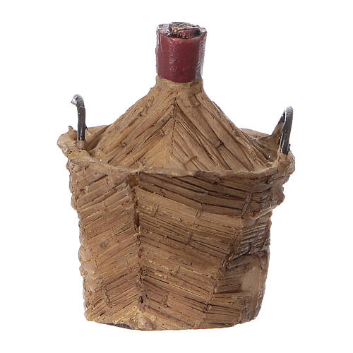 Demijohn wine bottle, in resin 5x5x5 cm 1