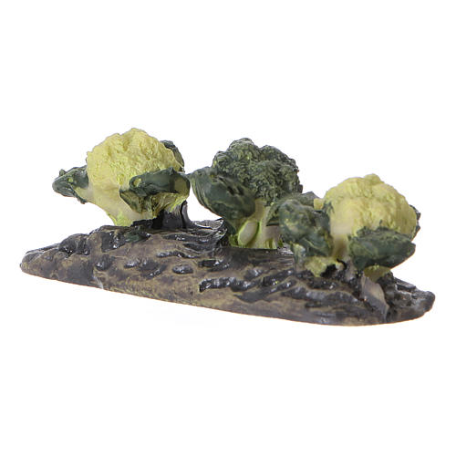 Row of cabbages in resin 5x5x5 cm 2