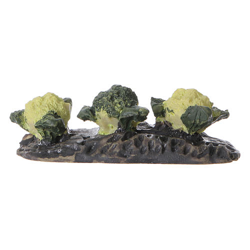 Row of cabbages in resin 5x5x5 cm 3