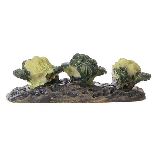 Row of cabbage figurine, in resin 5x5x5 cm 1