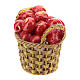 Miniature fruit basket in resin 5x3x3 cm, for 14-16 cm nativity s2