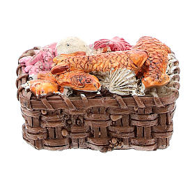Fish basket in resin 1x3x3 cm, for 8-10 cm nativity