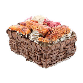 Fish basket in resin 1x3x3 cm, for 8-10 cm nativity