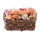 Fish basket in resin 1x3x3 cm, for 8-10 cm nativity s1